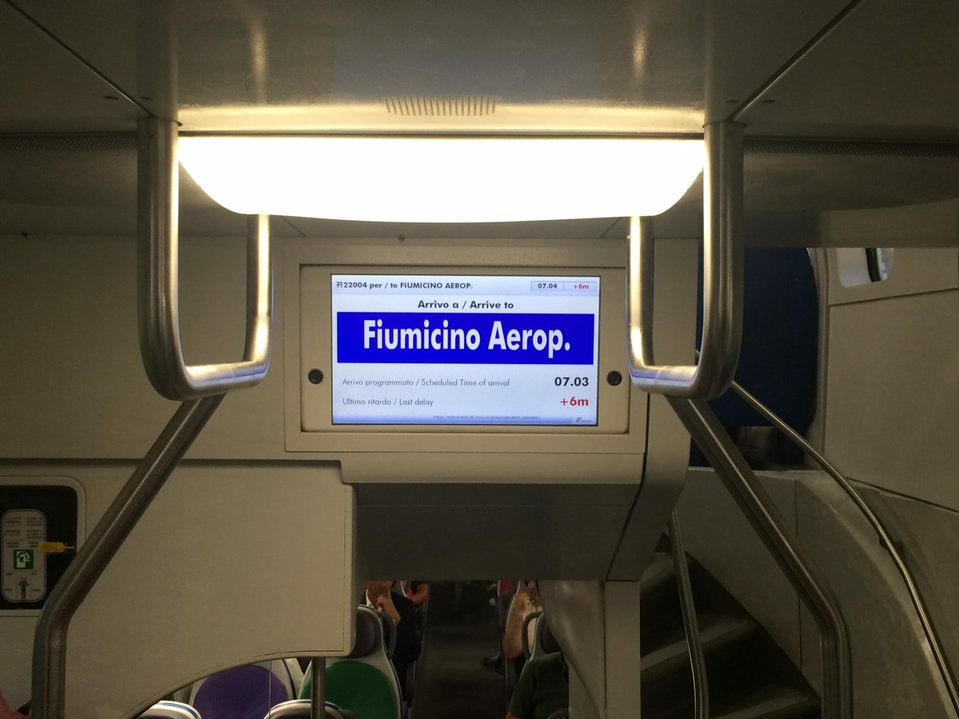 Rome international airports transport Fiuminico