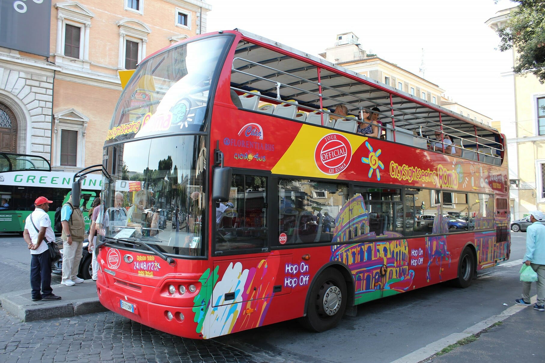 rome hop on bus tour